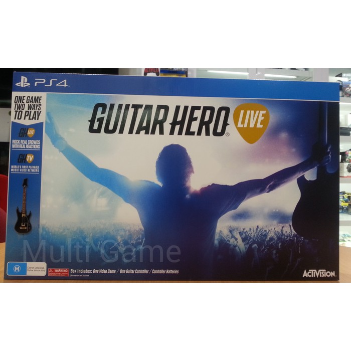 PS4 Game Guitar Hero Live Guitar bundle Region 4