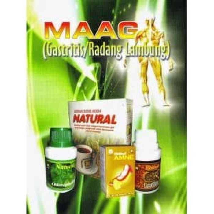 PAKET OBAT MAAG KRONIS, ASAM LAMBUNG HERBAL ALAMI ORIGINAL NASA BPOM