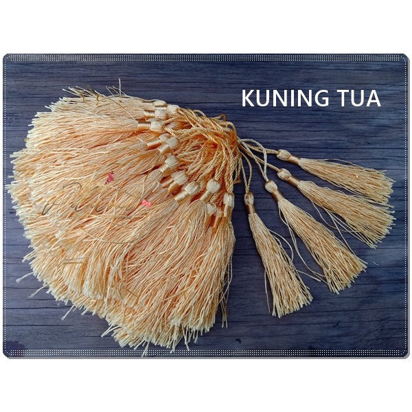 

NEW GTASL-01 : Tasel / Rumbai Sedang seri Lebaran (per ikat +- 100 buah) - kuning tua