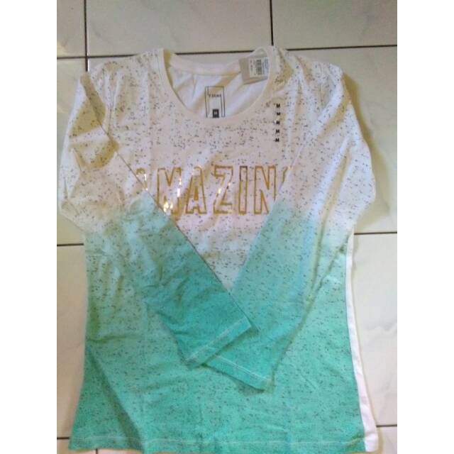Kaos T Zone cewek lengan panjang