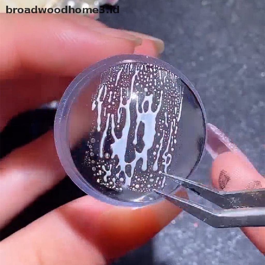 Set Stamper Scraper Bahan Silikon Jelly Bentuk Bunga Geometris Untuk Nail Art