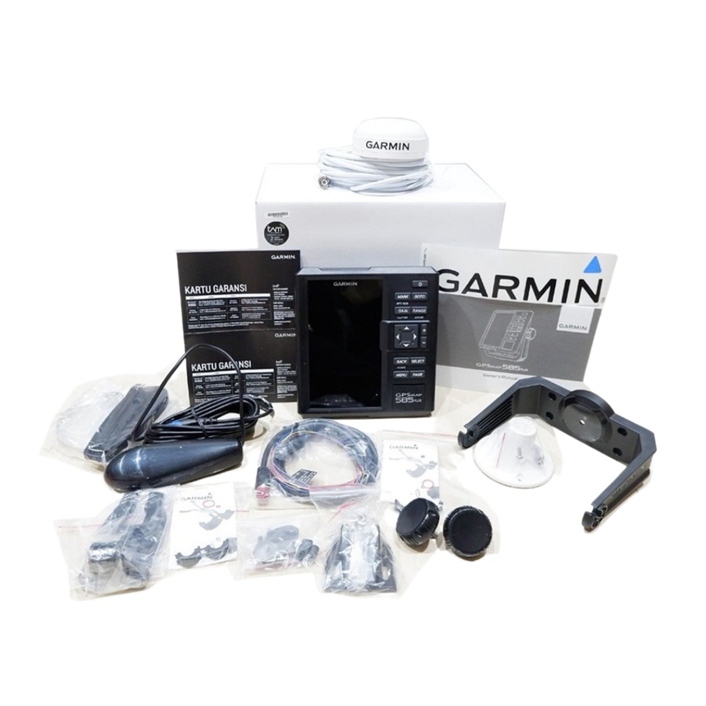 GARMIN GPSMAP 585 PLUS SEA CLEARVU TRANSDUCER GT20 NEW ORIGINAL GARANSI RESMI TAM