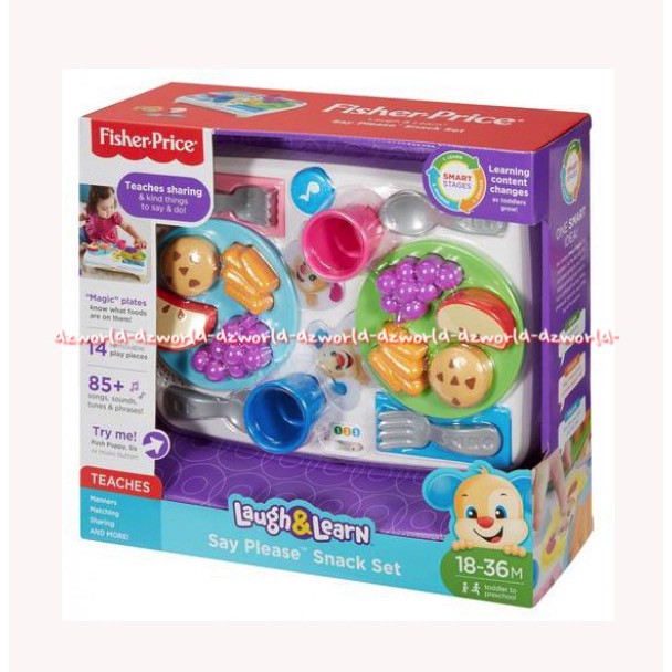 Fisher Price Laugh&amp;Learn Say Please Snack Set Mainan Edukasi