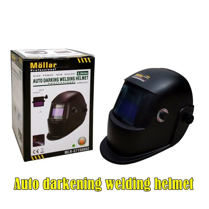 Helm Las Otomatis Mollar / Auto Darkening Helmet / Kedok Las  Topeng Kedok Las