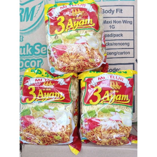 

Mie Telur Cap 3 Ayam Indofood 120gr