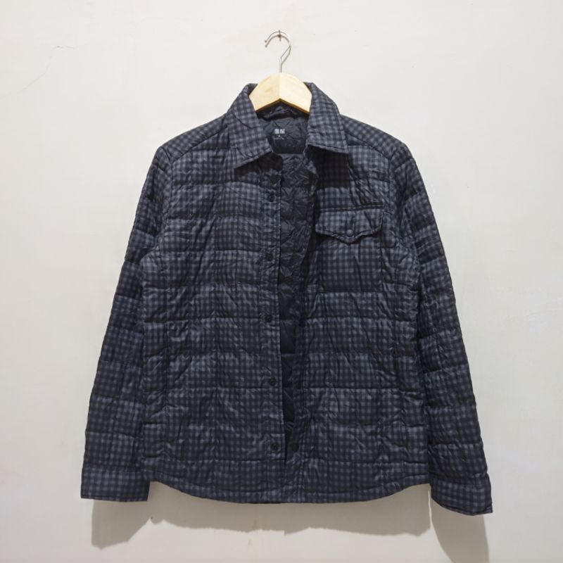 Jaket Ultra Light Tartan by Uniqlo - Second Original