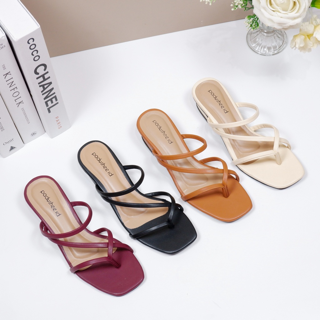 Padushee.id - sandal wanita || DIORA || heels 3 cm / hak tahu wanita