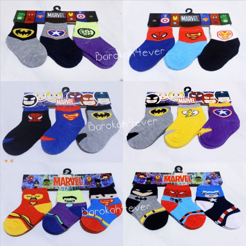 KAOS KAKI BAYI MOTIF KARAKTER LUCU ( HRG PER 1 PSG)