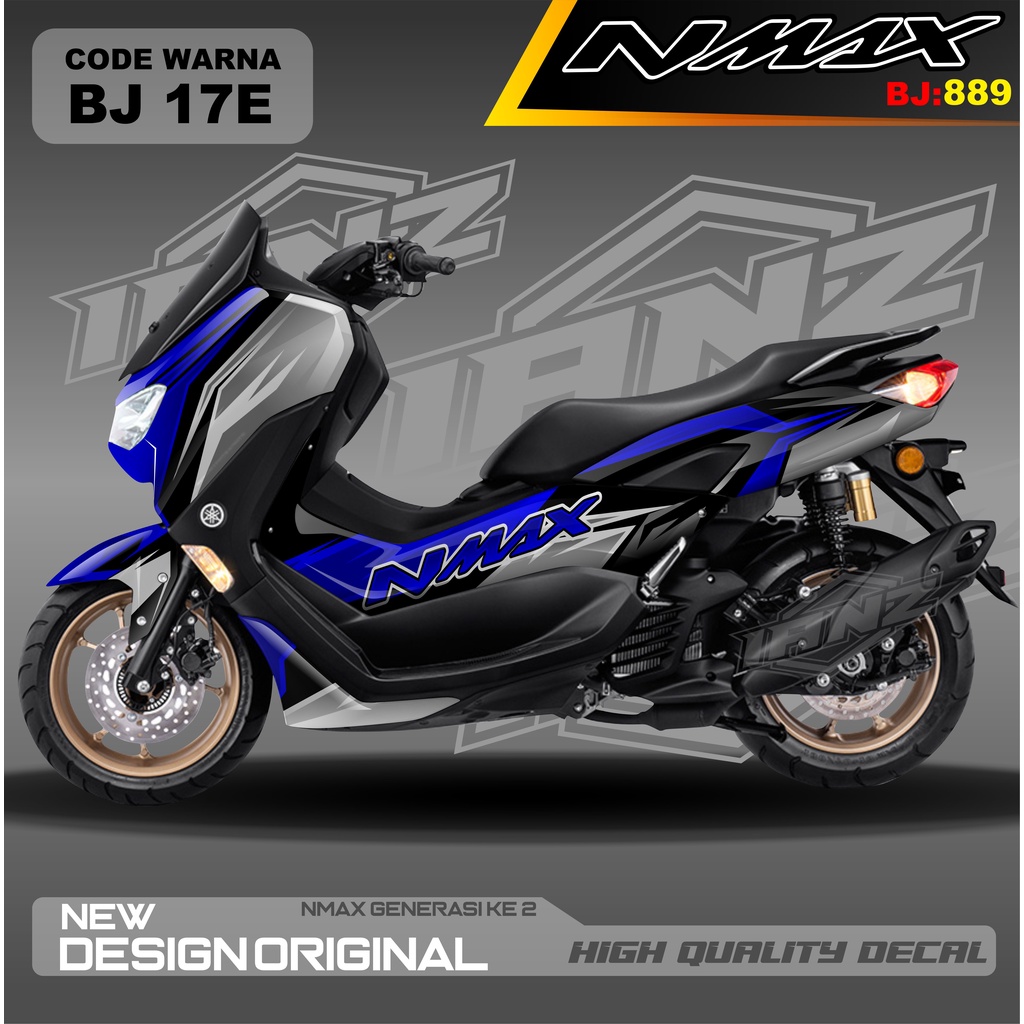 STIKER NEW NMAX FULL BLOK BODI MOTOR / DECAL FULL BODY NMAX / DECAL STIKER FULL BODY NMAX / STIKER DECAL NMAX TERBARU