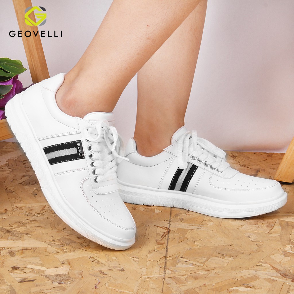 Sepatu Sneakers Wanita Sepatu Putih Wanita Sneakers Sepatu Putih Wanita Gvl Geovelli 8103 List Putih