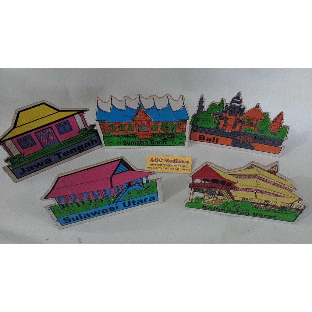 Mainan Edukasi Maket / Miniatur / Pakon Rumah Adat