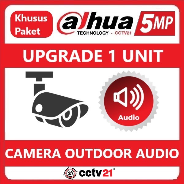 UPGRADE CCTV DAHUA 5MP Outdoor AUDIO Khusus Paket CCTV Dahua