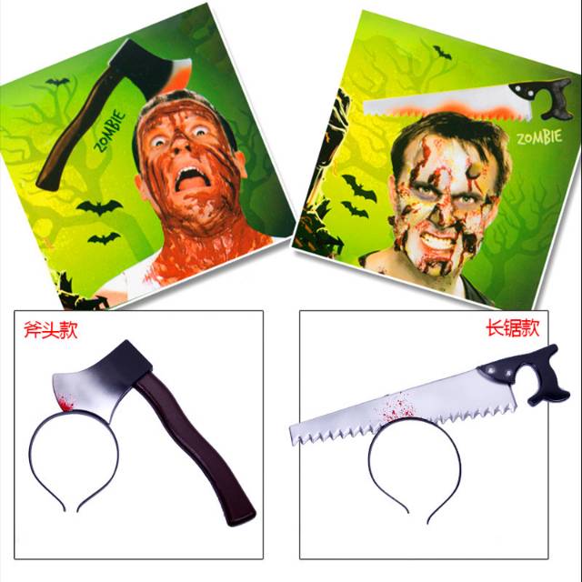 Bando Kapak Gergaji Pisau Bando Seram Hantu Aksesories Murah Kostum Cosplay Haloween