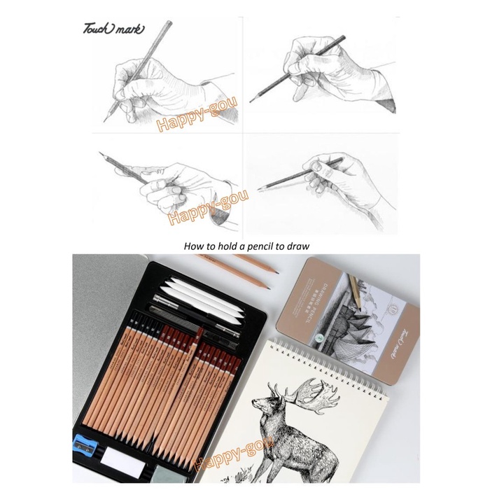 

Cuci Gudang Pensil Gambar Sketsa Set Warna Sketch Pencil Silhouette Professional Diskon