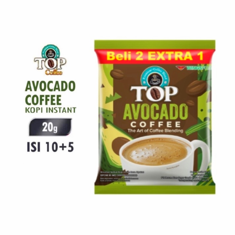 TOP COFFEE AVOCADO 1 Renceng Isi 15 Sachet