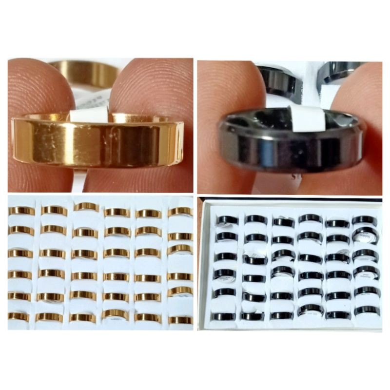 R80. Cincin lapis titanium per box (36 PC)