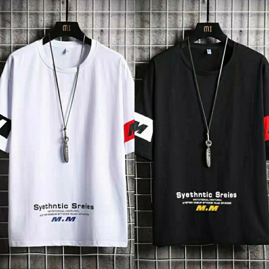 Baju Atasan Kaos Pria Jumbo Distro Trend Kekinian Terbaru 2021 Tshirt Bahan Babyterry LD 112 Fit XL