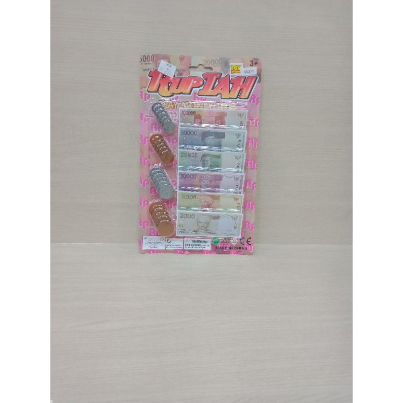Mainan Uang Uangan koin dan Kertas Uang mainan anak