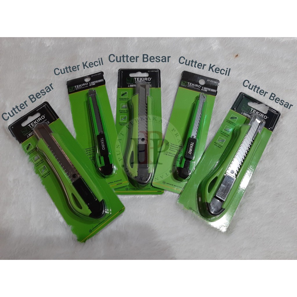 

Tekiro Paket Cutter Kecil dan Cutter Besar