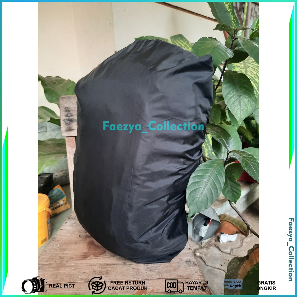 Rain Cover Bag Pelindung Tas Ransel Punggung Bahan Polyester Waterproof 20-25L