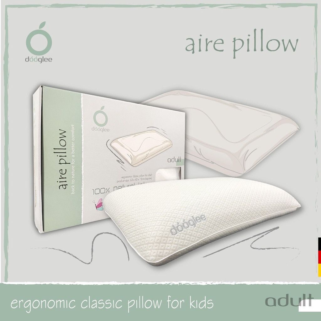 Dooglee AIRE PILLOW Natural Latex Bantal Kepala Dewasa Kesehatan