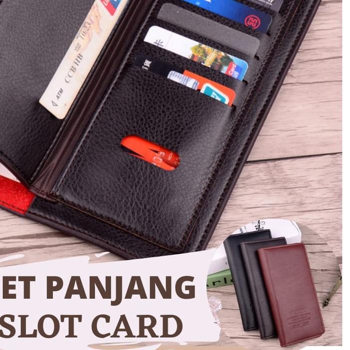 ➥ DP077 WOERFU - DOMPET PANJANG KULIT PRIA LIPAT TIPIS IMPORT MURAH GROSIR LONG WALLET COWOK ➳
