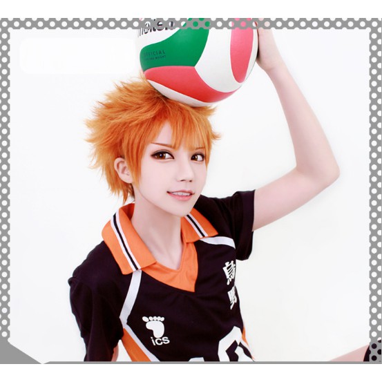 Costume Halloween Kostum Pesta WIG RSW KTM HAIKYUU SHOYO HINATA 30CM