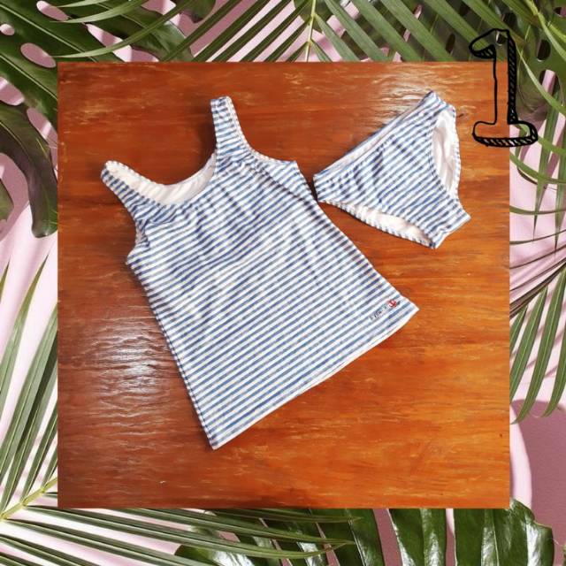 Hiromichi Nakano Stripes Swimsuit for Kids