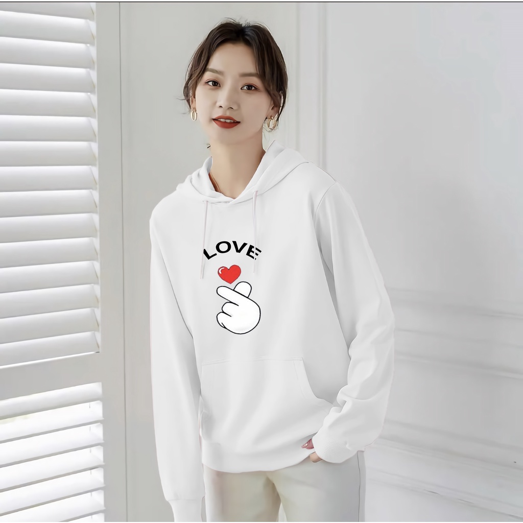 Lilipop.id Sweater Wanita  Love Sarabghe Hoodie