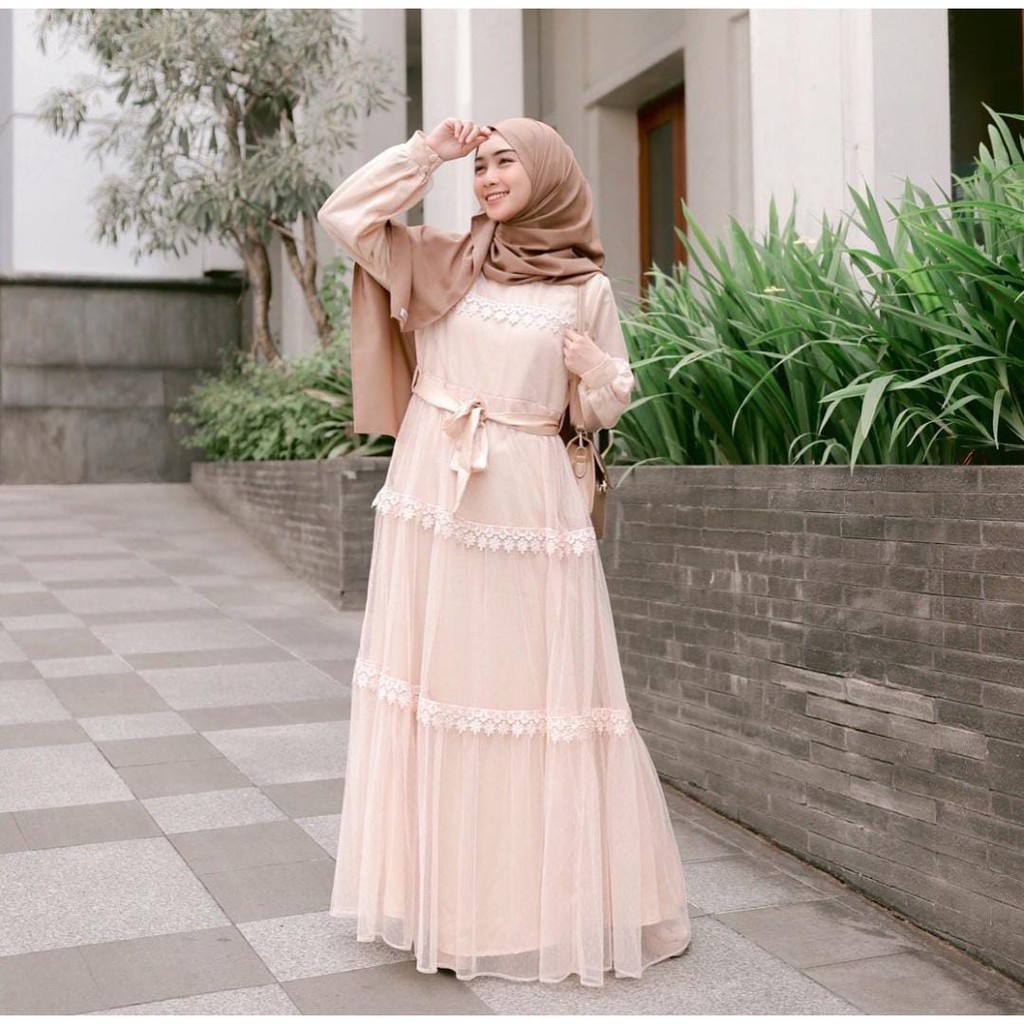 dress hijab shopee