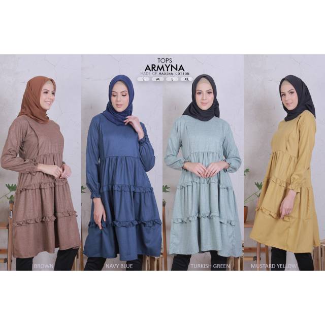 Armyna nursing top atasan tunik menyusui by Nuratina mursingwear