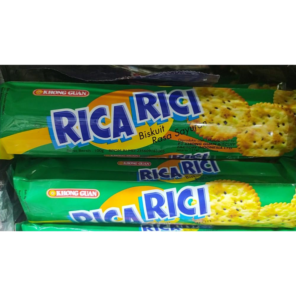 

Rica Rici Khong Guan Biskuit Rasa Sayuran 100 Gram