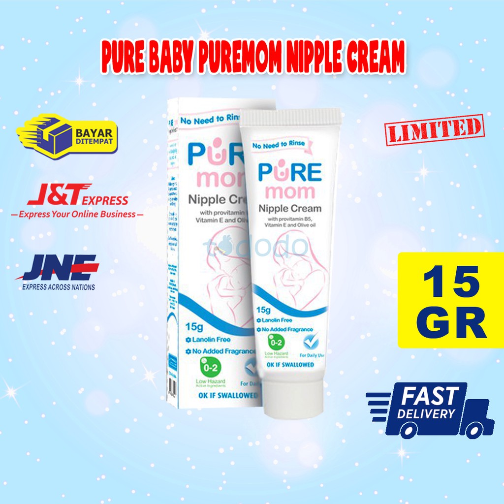 Pure Baby Puremom Nipple Cream 15gr - Krim Nipple