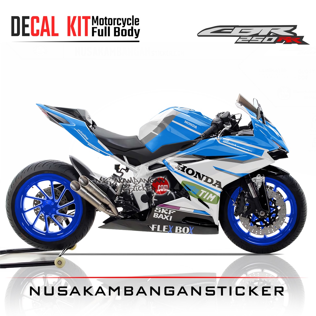 Stiker CBR 250 RR – Ducati desmosedici 17 Ice Blue