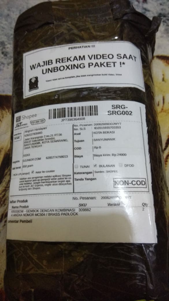 Ace Krisbow - Gembok Dengan Kombinasi 4 Angka Nomor Mc504 / Brass Padlock