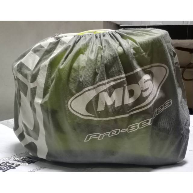 Helm semi trail merek MDS double visor Non. Box