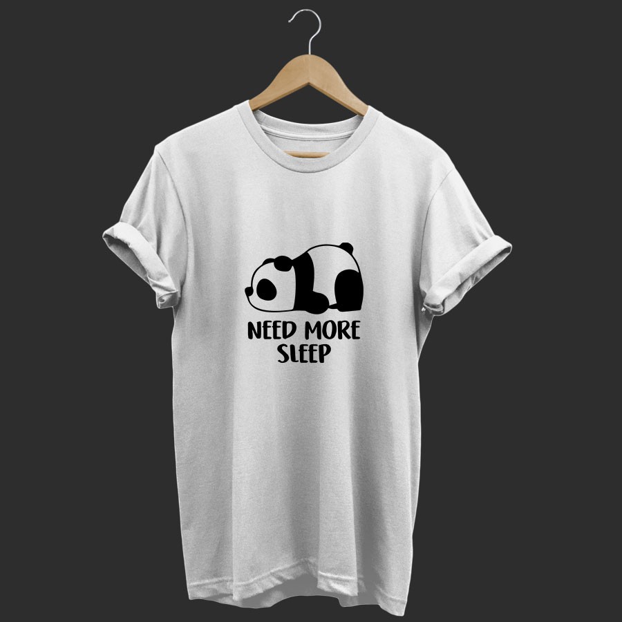 KAOS BIG SIZE &quot;Need More Sleep&quot; Panda M L XL XXL XXXL XXXXL XXXXXL