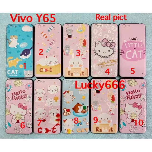 Fuze case karakter vivo y65 silikon timbul vivo y65 y 65