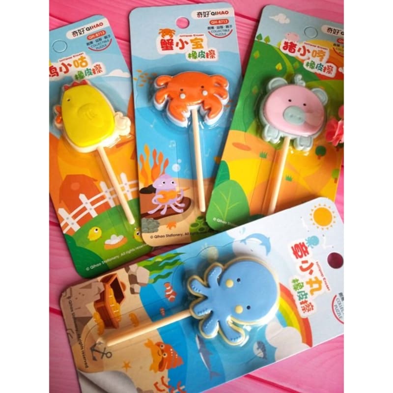 

Penghapus Lucu Bentuk Lolipop Hewan Lucu / Lollipop Animal Eraser