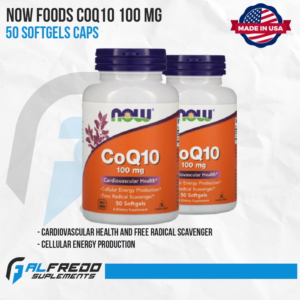 Now Foods COQ10 100mg 50softgels Now COQ
