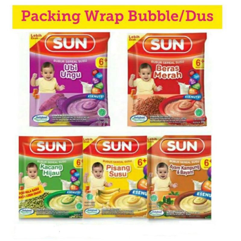bubur bayi sun 6-12 bulan 20gram dijual per renceng (12 saset)