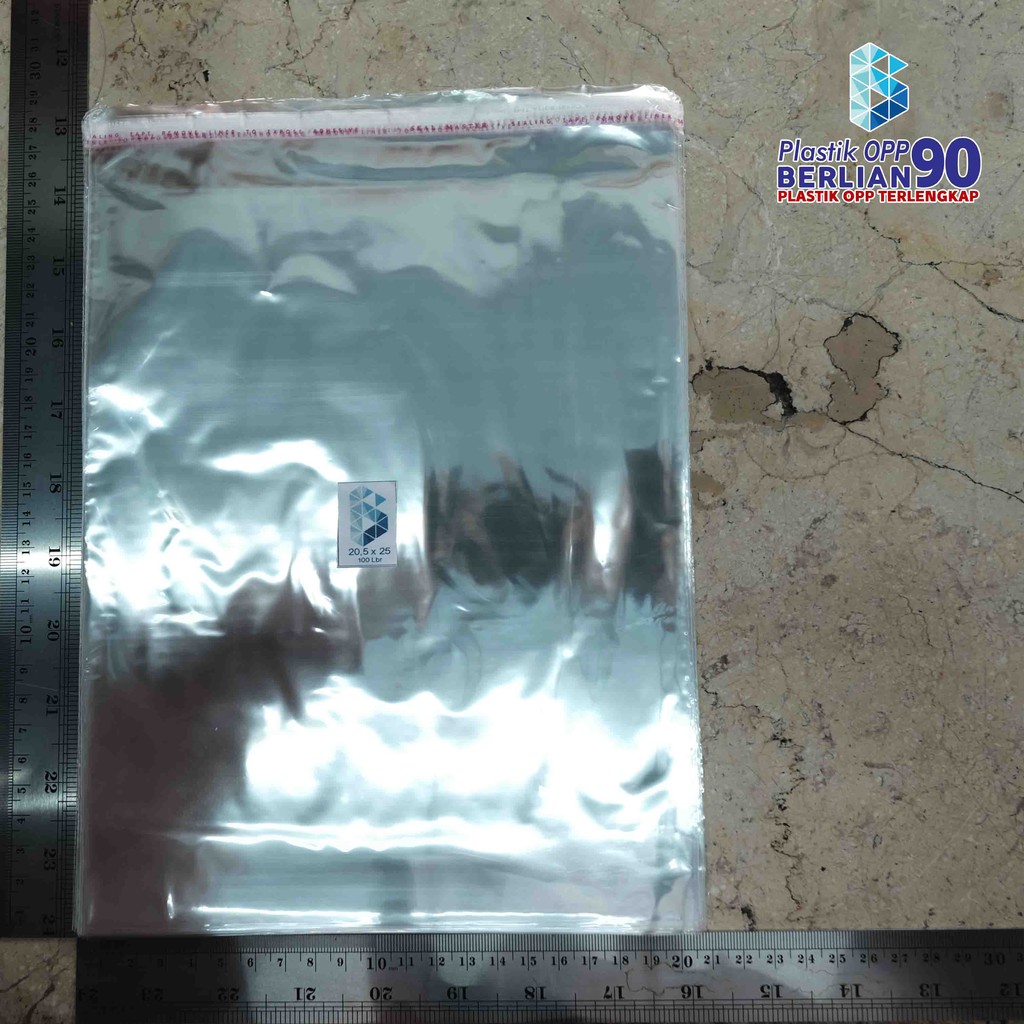 

20,5X25 CM PLASTIK OPP (SEAL/LEM) TEBAL 20 MIC ASLI / PLASTIK KEMASAN