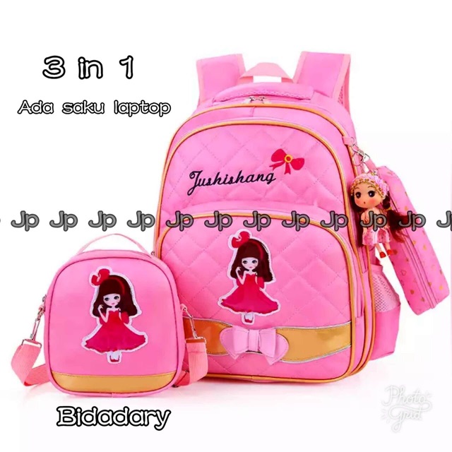 Ransel anak Tas sekolah anak Ransel bidadari 3in1 tas anak bidadari murah Ransel anak 3in1 murah