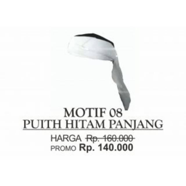 Peci Sorban Jogokariyan - Putih Hitam (Bisa COD & Gratis Ongkir)