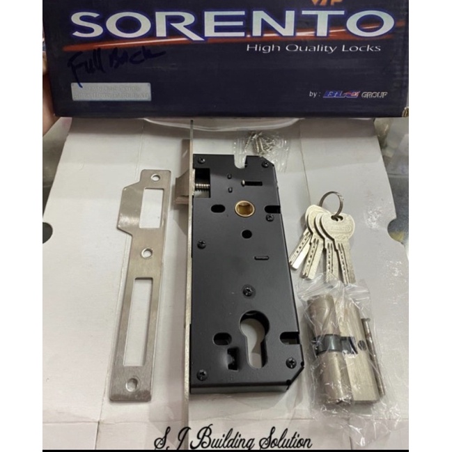 BODY Kunci Pintu Rumah Lidah Dalam SORENTO Stainless Steel