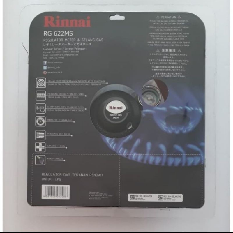 Regulator Rinnai RG 622 MS / Safety Gas