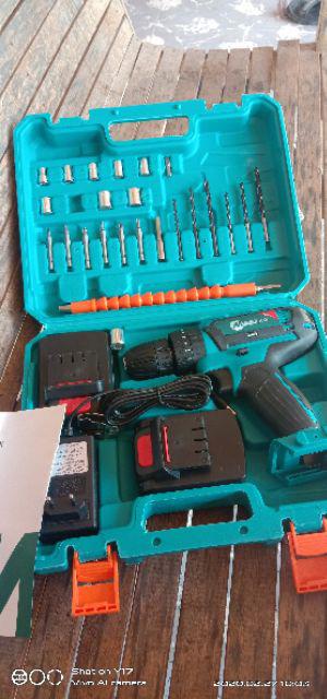 [khusus Pulau Jawa] Mailtank 32v 2 Bor Baterai Cordless Drill Driver Set Mata Sh-190