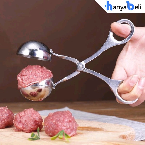 Alat Cetakan Bakso Sendok Bakso Meatball Scoop Maker Mold Stainless Steel