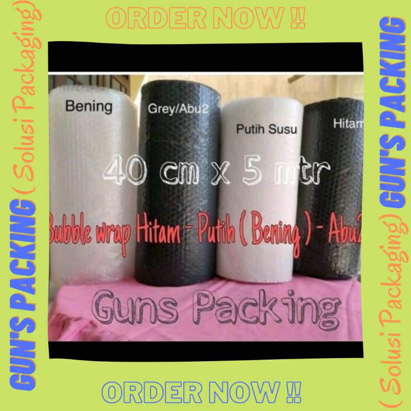 

[Medan]Bubble wrap uk 40 cm x 5 mtr / Bubblewrap Jamin Tebal / Bubblewrap Medan