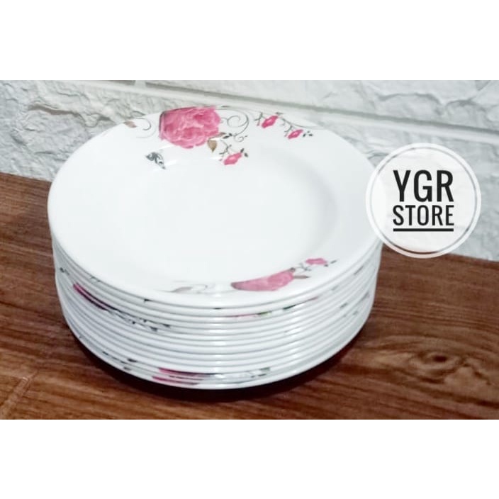 PROMO 1 LUSIN 12PCS TATAKAN GELAS MELAMIN/ MOTIF; BUNGA/ BAHAN; MELAMIN/ UKURAN; 6INC/ TERMURAH